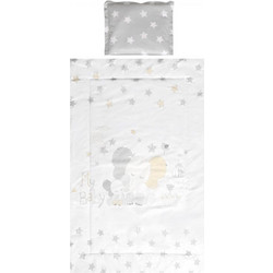 Lorelli Cosy Elephant Stars Σετ Κούνιας Grey 3τμχ