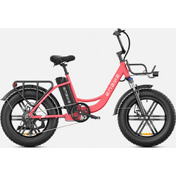 Engwe L20 Ηλεκτρικό Ποδήλατο Πόλης 20" 250W με 7 Ταχύτητες και Δισκόφρενα Κοραλί