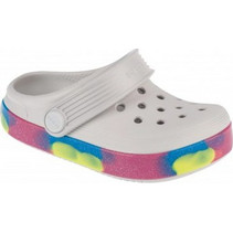 Crocs Off Court Glitter Band Clog Παιδικά Παπούτσια Θαλάσσης για Κορίτσι Λευκά 209717-1FS