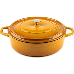 Hosse Kitchen Μαντεμένια Κατσαρόλα Ρηχή Dijon 28cm