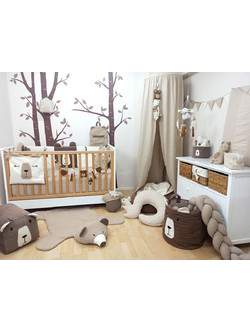 Baby Star Natura Σετ Κούνιας Beige 3τμχ