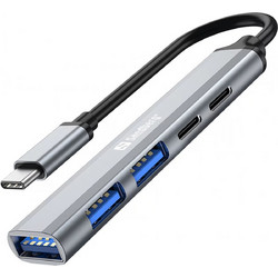 Sandberg 336-50 USB Hub 3.0 USB-C με 5 Θύρες USB-A / USB-C