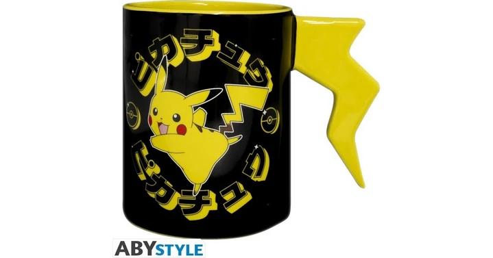 Abysse: Pokemon - Pikachu Lightening Bolt 3D Handle Mug (ABYMUGA345)