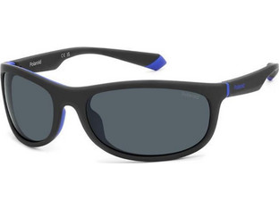 Polaroid Eyewear PLD2154S 0VK/C3 Ανδρικά Γυαλιά Ηλίου Ορθογώνια Κοκάλινα Μαύρα με Μαύρο Polarized Φακό