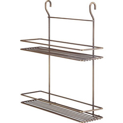 Tekno-tel MGES062 Ραφιέρα Μεταλλική 2 Θέσεων 40x11x46cm