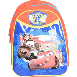 SunCe Disney Cars Σχολική Τσάντα Πλάτης Νηπιαγωγείου Μπλε Κόκκινη CRT-4809