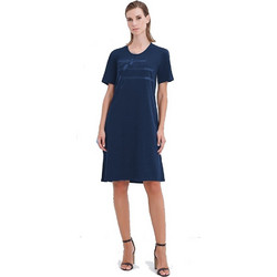 Giota Midi Καλοκαιρινό Καθημερινό Φόρεμα Navy Μπλε 4359