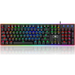 Redragon Ratri K595 Gaming Πληκτρολόγιο με Custom Blue Διακόπτες RGB Black