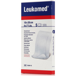 Leukoplast Absorbent Plus Αποστειρωμένα Αυτοκόλλητα Επιθέματα 10x20cm 5τμχ