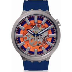 Swatch Big Bold Ανδρικό Ρολόι με Μπλε Καουτσούκ Λουράκι SB07S114