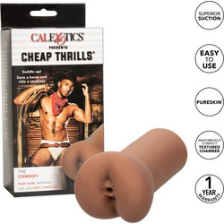 CalExotics Cheap Thrills The Cowboy Pocket Pussy & Sleeve Αυνανιστήρι Brown