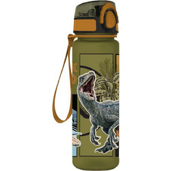 Must Jurassic World Βελοσιράπτορας Παιδικό Παγούρι Ανοξείδωτο Χακί 650ml
