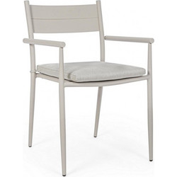 Kare Design Kendall Πολυθρόνα Κήπου Αλουμινίου Γκρι 0662882