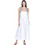 AGGEL Midi Καλοκαιρινό Καθημερινό Φόρεμα Λευκό SS43018KF-1104