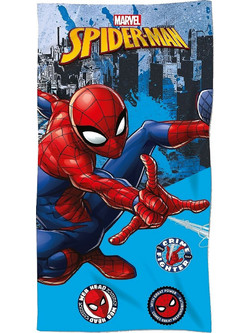 SUMMERtiempo Spiderman Παιδική Πετσέτα Θαλάσσης Microfiber Γαλάζια 70x140cm 623004