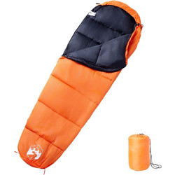 vidaXL Sleeping Bag Μονό 3 Εποχών Πορτοκαλί 94488