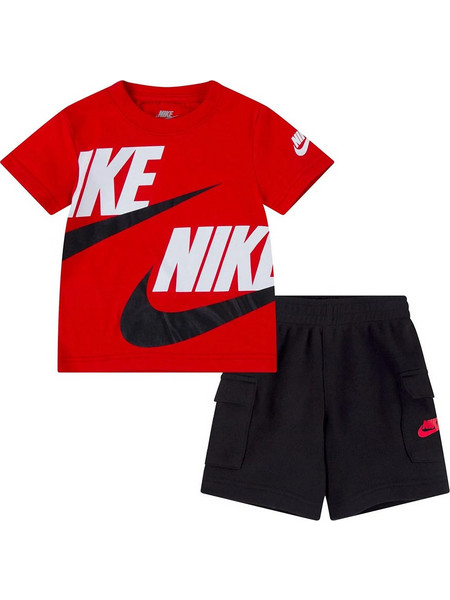 Nike Παιδικό Σετ για Αγόρι Καλοκαιρινό Κόκκινο Μαύρο 86J213-023