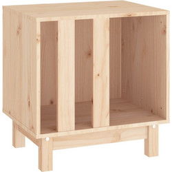 vidaXL Σπιτάκι Σκύλου Ξύλινο Μπεζ 50x40x52cm