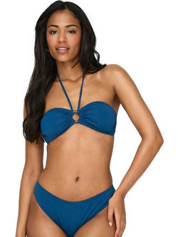 Only Bikini Top Strapless Navy Μπλε 15282619