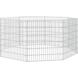 vidaXL Περίφραξη για Κουνέλια με 8 Πάνελ Λευκή 54x60cm 171574