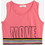 Funky Παιδικό Crop Top Αμάνικο Ροζ 124-505103-1