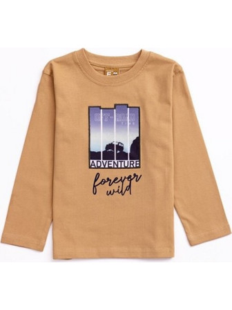 Funky Παιδικό T-Shirt Μακρυμάνικο Μπεζ 224-306102-1