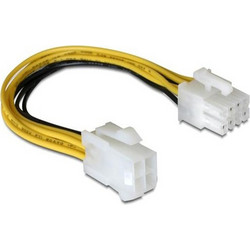 DeLOCK 82405 Καλώδιο Τροφοδοσίας 8-Pin EPS Male to 4-Pin EPS Female 0.15m Multicolor