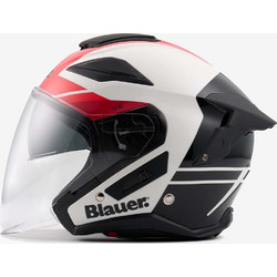 Blauer JJ-01 Black White Red Κράνος Μηχανής Jet 1450gr