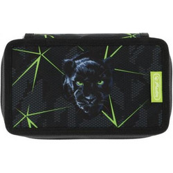 Herlitz Wild Life Κασετίνα Γεμάτη με 2 Θήκες Μαύρη 50046324