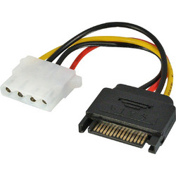 Lindy 70396 Καλώδιο Τροφοδοσίας 15-Pin SATA to 4-Pin Molex Female Multicolor