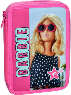 Gim Barbie Holographic Κασετίνα Γεμάτη με 2 Θήκες Ροζ 349-86100