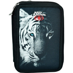 Back Me UP No Fear Dark Tiger Κασετίνα Γεμάτη με 2 Θήκες Μαύρη 348-25100