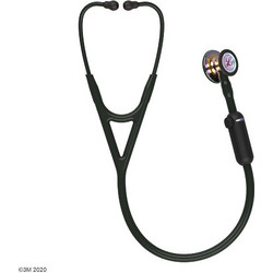 3M Littmann Electronic Core Παιδιατρικό Καρδιολογικό Στηθοσκόπιο Non Chill με Διπλό Κώδωνα Black Rainbow 8572