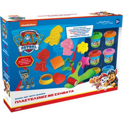 John Paw Patrol Σετ Βαζάκια Πλαστελίνης & Καλούπια