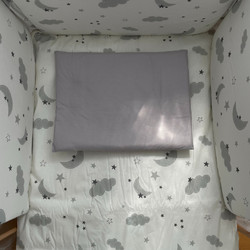 Affetto Clouds Σετ Κούνιας White/Grey 7τμχ