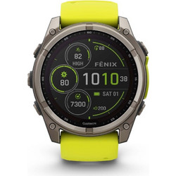 Garmin Fenix 8 Solar 51mm Sapphire Titanium / Amp Yellow