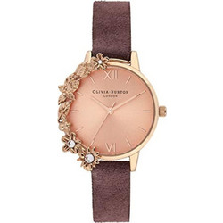 Olivia Burton Γυναικείο Ρολόι με Μωβ Δερμάτινο Λουράκι OB16CB21