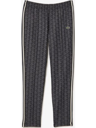 Lacoste Jacquard Ανδρικό Παντελόνι Φόρμας Μαύρο XH1440-4PC