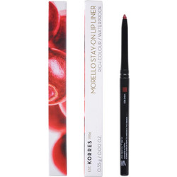 Korres Morello Stay-On 03 Wine Red Μηχανικό Αδιάβροχo Lip Liner 0.35gr