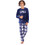 Vienetta Secret Παιδική Πιτζάμα Fleece Χειμωνιάτικη Navy Μπλε 303078B