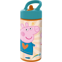 Safta Peppa Παιδικό Παγούρι Πλαστικό BPA Free Πορτοκαλί Πετρόλ 410ml
