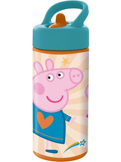 Safta Peppa Παιδικό Παγούρι Πλαστικό BPA Free Πορτοκαλί Πετρόλ 410ml