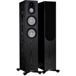 Monitor Audio Silver 300 7G Ζεύγος Ηχείων Hi-Fi Δαπέδου 200W 3 Δρόμων Black Oak