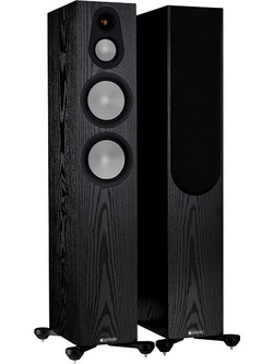 Monitor Audio Silver 300 7G Ζεύγος Ηχείων Hi-Fi Δαπέδου 200W 3 Δρόμων Black Oak