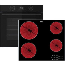 Whirlpool Φούρνος Ηλεκτρικός Άνω Πάγκου 71lt 59.5cm OMSK58RU1SB με Κεραμικές Εστίες AKT8090/LX