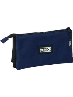 Munich Basic Κασετίνα με 3 Θήκες Navy Μπλε S4310916