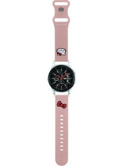 Hello Kitty Head Λουράκι Σιλικόνης Pink (Universal 22mm)