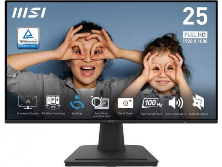 MSI Pro MP252 IPS Monitor 24.5" 1920x1080 FHD 100Hz 4ms [