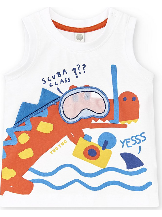 Tuc Tuc Παιδικό T-Shirt Αμάνικο Λευκό 11369433