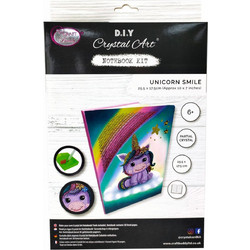 Craft Buddy Unicorn Smile Καμβάς Diamond Painting Kit 26x18cm CANJ-3